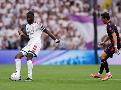 أنطونيو روديغر خلال مباراة بين ريال مدريد وملقة - 30 أغسطس 2026 - realmadrid.com