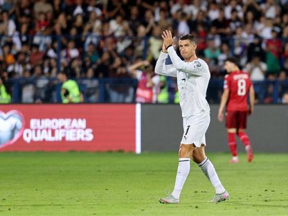 كريستيانو رونالدو من مباراة البرتغال وأرمينيا بتصفيات أوروبا المؤهلة لكأس العالم - 6 سبتمبر 2025 - Reuters