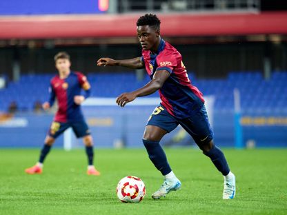 عبد العزيز عيسى مهاجم برشلونة الصاعد - 22 يوليو 2025 - x@FCBarcelonaB