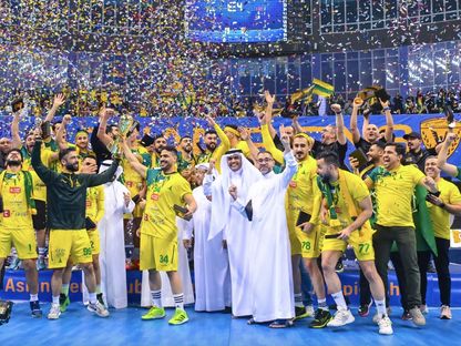 نادي الخليج السعودي بطلاً لكأس دوري أبطال آسيا لكرة اليد 27-11-2023 - Khaleejclub/x