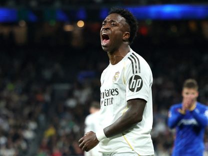 حسرة فينيسيوس جونيور بعد إهداره إحدى الفرص أمام خيتافي في الدور ي الإسباني - 2 مارس 2026 - Reuters