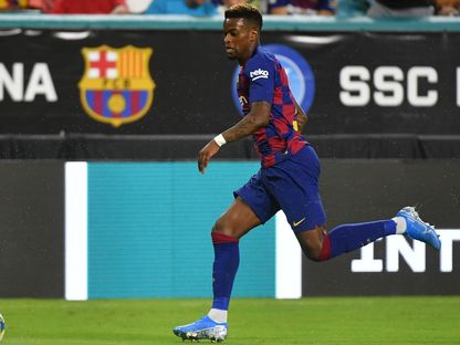 جان كلير توديبو خلال مباراة بين برشلونة ونابولي في الولايات المتحدة - 7 أغسطس 2019 - Jasen Vinlove-USA TODAY Sports