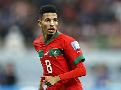 عز الدين أوناحي في مباراة المغرب وكرواتيا - 17 ديسمبر 2022 - GETTY IMAGES