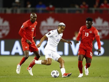 كندا في مواجهة هندوراس خلال تصفيات كأس العالم - 9 فبراير 2021 - Getty Images via AFP