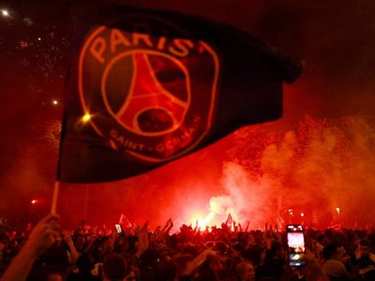 جمهور باريس سان جيرمان يحتفل بلقب دوري أبطال أوروبا - 31 مايو 2025 - Reuters