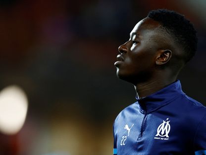 السنغالي باب غايي لاعب أولمبيك مارسيليا الفرنسي - 21 يوليو 2023 - REUTERS