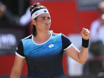 التونسية أنس جابر في نصف نهائي بطولة برلين - 18 يونيو 2022 - REUTERS