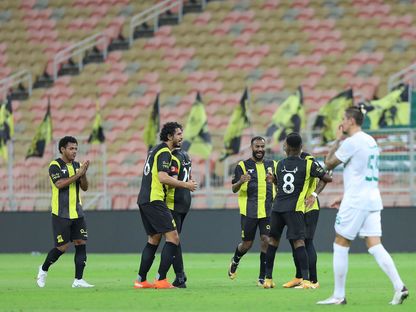 مباراة الاتحاد والأهلي السعوديين في ديربي جدة - الحساب الرسمي لنادي الاتحاد السعودي على "تويتر"