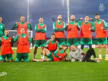 تدريبات منتخب الجزائر قبل مباراة الكونغو الديمقراطية في كأس أمم إفريقيا 2025 - 4 يناير 2026 - X/@LesVerts