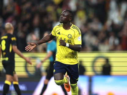 احتفال ساديو ماني لاعب النصر بتسجيل هدف في مرمى الاتحاد بكلاسيكو الدوري السعودي - 6 فبراير 2026 - X/@StatsSPL