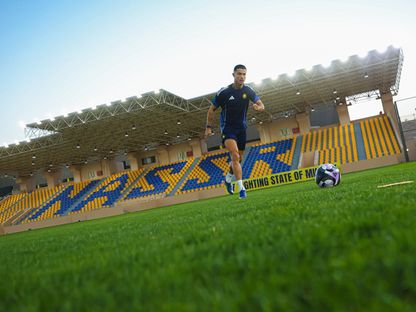 كريستيانو رونالدو خلال تدريب للنصر - 20 فبراير 2026 - X/@AlNassrFC