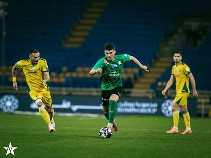 من مباراة النجمة والخليج في دوري روشن السعودي - 2 يناير 2025 - X/@alnajmahfc