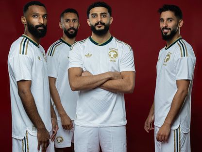 القميص الأبيض للمنتخب السعودي الخاص بكأس العالم 2026 - 23 مارس 2026 - X/@SaudiNT