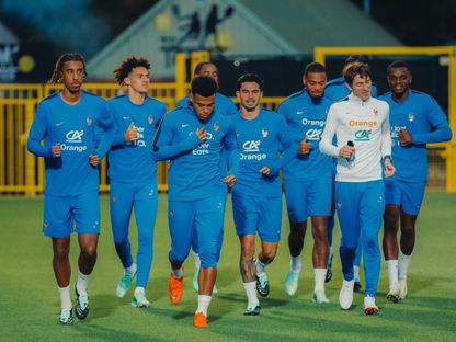لاعبو فرنسا في حصة تدريبية - 27 سبتمبر 2026 - X/@equipedefrance