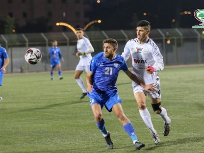 من مباراة هلال القدس وشباب الخليل بالدوري الفلسطيني - 23 يناير 2023 - FB/@الاتحاد الفلسطيني لكرة القدم