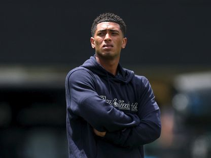 جود بيلينغهام قبل مباراة بين ريال مدريد وباريس سان جيرمان في كأس العالم للأندية - 9 يوليو 2025 - Reuters