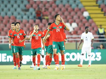 منتخب المغرب يهزم منتخب غانا 5-1 في كأس أمم إفريقيا تحت 23 عاماً - Twitter/@cafonilne