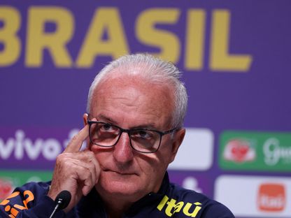 مدرب البرازيل دوريفال جونيور خلال مؤتمر صحافي - 11 يناير 2024 - Reuters 