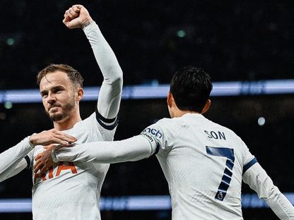 جيمس ماديسون وسون في فوز توتنهام على فولهام في الدوري الإنجليزي 23-10-2023 - Tottenham/x