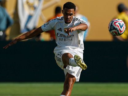 ترينت ألكسندر أرنولد خلال مباراة بين ريال مدريد وبوروسيا دورتموند في كأس العالم للأندية - 5 يوليو 2025 - X/@realmadrid