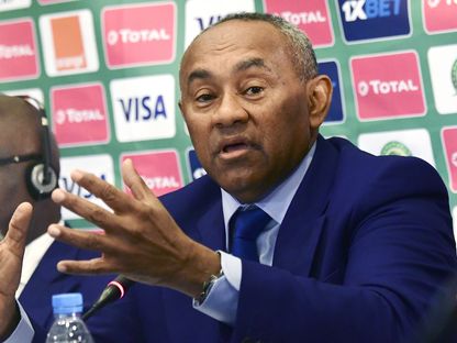 أحمد أحمد رئيس الاتحاد الإفريقي لكرة القدم - AFP