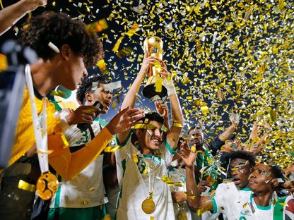 تتويج المنتخب السعودي تحت 20 عاما بلقب كأس العرب للشباب - 7 أغسطس 2022 - TWITTER/@UAFAAC