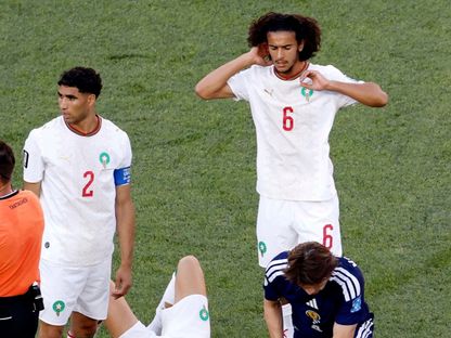 أيوب بوعدي في مباراة المغرب وأسكتلندا بالجولة الثالثة من مجموعات كأس العالم - 19 يونيو 2026 - reuters