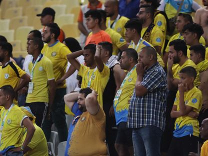 حسرة جمهور النادي الإسماعيلي في مواجهة سابقة أمام الأهلي في الدوري المصري - 19 أكتوبر 2022 - Reuters