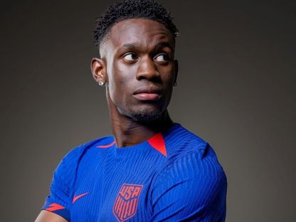 فولارين بالوغون بقميص المنتخب الأمريكي - 16 مايو 2023  - twitter/@USMNT 