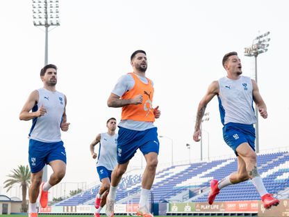 تدريبات لاعبي الهلال السعودي قبل مواجهة غوانغجو إف سي الكوري الجنوبي في ربع نهائي دوري أبطال آسيا للنخبة - 23 أبريل 2025 - X/@@Alhilal_FC