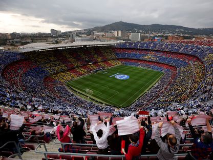 ملعب "كامب نو" الخاص ببرشلونة - 30 مارس 2022 - Reuters 