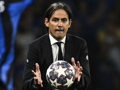 مدرب إنتر ميلانو سيموني إنزاغي في نهائي دوري أبطال أوروبا - ٍثعفثقس