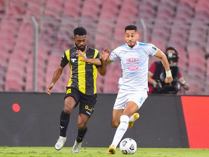 من مباراة الفتح والاتحاد - الحساب الرسمي لنادي الفتح على تويتر