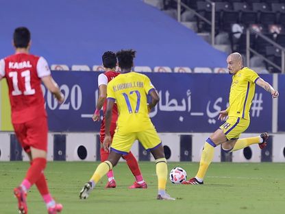 من مباراة النصر وبرسبوليس في نصف نهائي دوري أبطال آسيا - الحساب الرسمي لنادي النصر-تويتر
