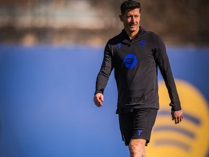 روبرت ليفاندوفسكي من تدريبات برشلونة - 11 فبراير 2026 - X/FCBarcelona_es