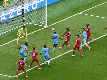 يوان ويسا يسجل هدف التعادل لمنتخب الكونغو الديمقراطية بمواجهة البرتغال في كأس العالم - 17 يونيو 2026 - reuters