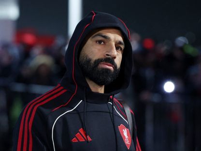 محمد صلاح قبل لقاء ليفربول وسندرلاند بالدوري الإنجليزي - 12 فبراير 2026 - Reuters