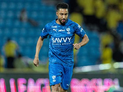 سالم الدوسري مهاجم الهلال قبل مواجهة الحزم في دوري روشن السعودي - 29 أكتوبر 2025 - X/@Alhilal_FC