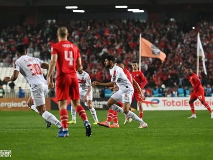 من مباراة شباب بلوزداد الجزائري والزمالك المصري في دوري أبطال إفريقيا - 17 مارس 2023  - Twitter/@ZSCOfficial