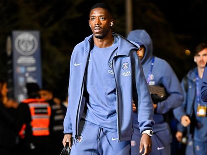 عثمان ديمبيلي لاعب باريس سان جيرمان يصل إلى الملعب قبل مواجهة بايرن ميونيخ في دوري أبطال أوروبا - 4 نوفمبر 2025 - X/@PSG_inside