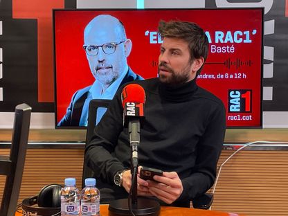 جيرارد بيكيه خلال حضوره ضيفا على  إذاعة “RAC1” الإسبانية - 13 مارس 2023  - twitter/@rac1