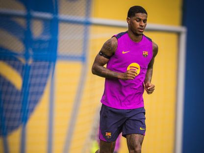 الإنجليزي ماركوس راشفورد من تدريبات نادي برشلونة - 12 سبتمبر 2025 - X/FCBarcelona_es