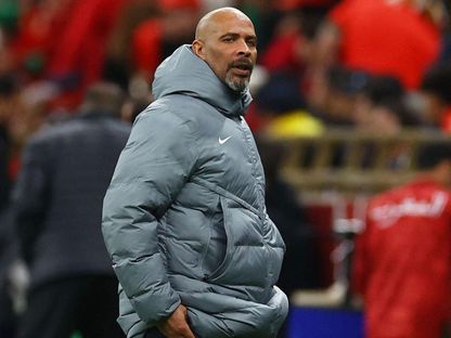 مدرب منتخب نيجيريا إريك شيل خلال نصف نهائي كأس أمم إفريقيا أمام المغرب - 14 يناير 2026 - Reuters