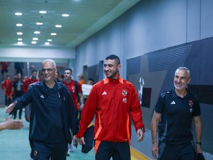 رامي ربيعة مدافع الأهلي قبل مواجهة المصري البورسعيدي في الدوري المصري الممتاز - 8 مايو 2024 - X/@AlAhly