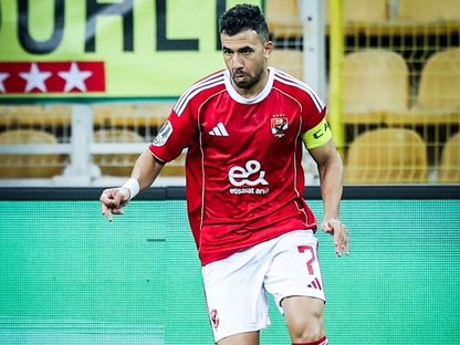 محمود حسن 'تريزيغيه' لاعب الأهلي خلال مباراة شبيبة القبائل في دوري أبطال إفريقيا - 7 فبراير 2026 - FB/@Al Ahly SC