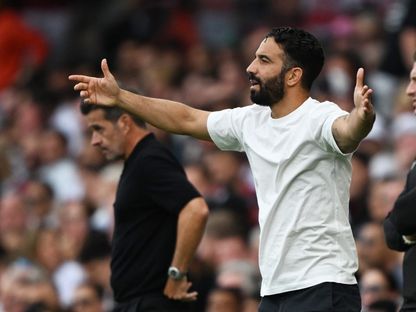 المدرب البرتغالي روبن أموريم من مباراة فولهام ومانشستر يونايتد بالدوري الإنجليزي الممتاز - 24 أغسطس 2025 - Reuters