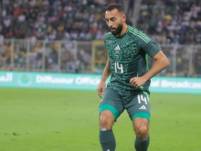 حيماد عبدلي من مباراة الجزائر وليبيريا في تصفيات كأس أمم إفريقيا - 17 نوفمبر 2024 - FB/Équipe d'Algérie de football