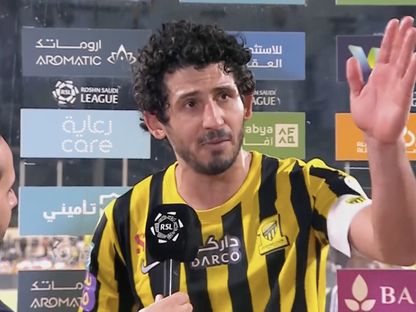 أحمد حجازي في حديثه بعد تتويج اتحاد جدة بلقب الدوري السعودي 2023 - SSC/TV