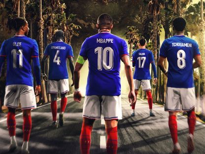 رسم رمزي نشره المنتخب الفرنسي للاعبيه استعداداً لكأس العالم - 14 نوفمبر 2025 - X@equipedefrance