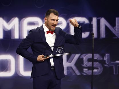 البولندي مارتشين أوليكسي بطل جائزة بوشكاش أجمل هدف لعام 2022 - 27 فبراير 2023 - Reuters